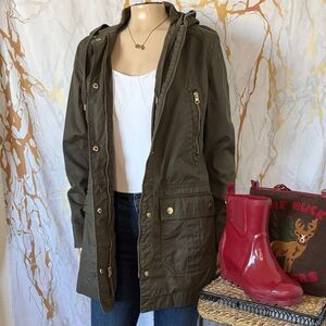 * J. Crew Dark Green Women's Utility Jacket